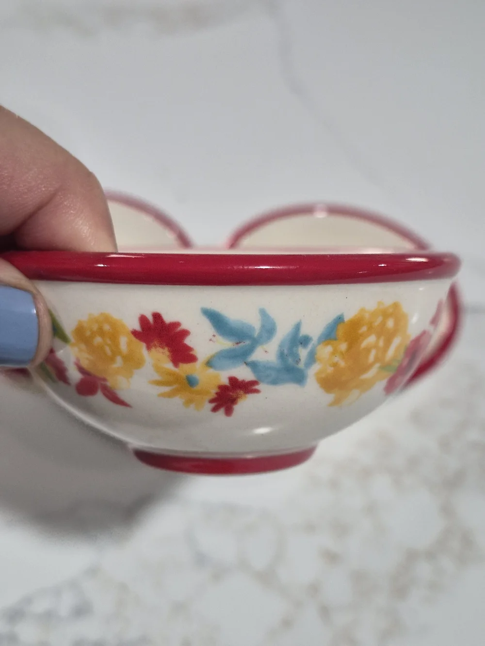 The Pioneer Woman HTF Set of 4 Mini Ceramic Bowls Floral OS